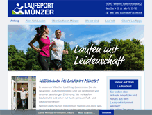 Tablet Screenshot of laufsport-muenzer.at